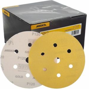 Gold 150 mm Cırt 7 Delikli Zımpara P60 50'li Paket