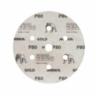 Gold 150 mm Cırt 7 Delikli Zımpara P60 50'li Paket